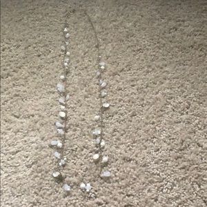 White ans gold needed necklace